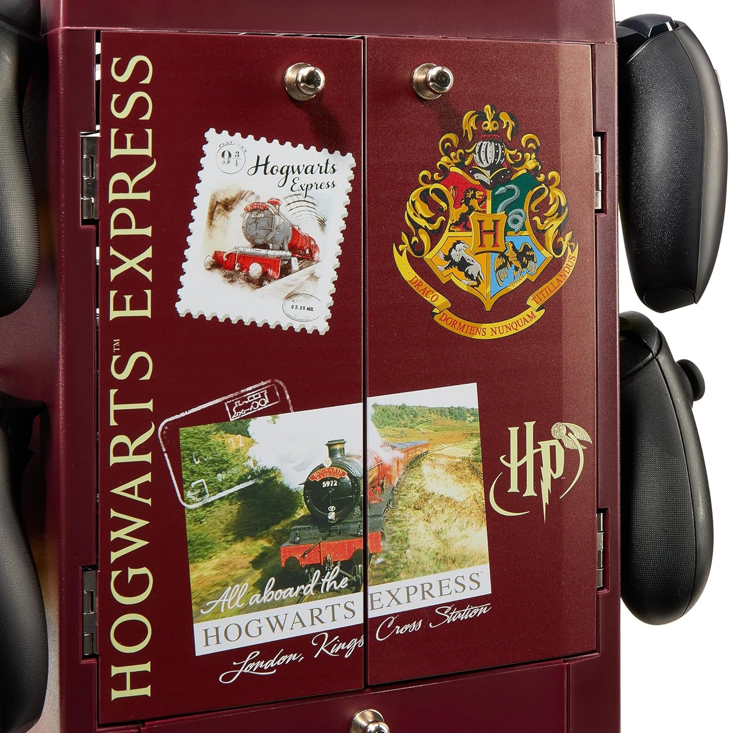 Numskull Harry Potter Platform 9 3/4 Gaming Locker – Holds 10 Games, 4 Controllers, Headset – Official Harry Potter Storage Organizer