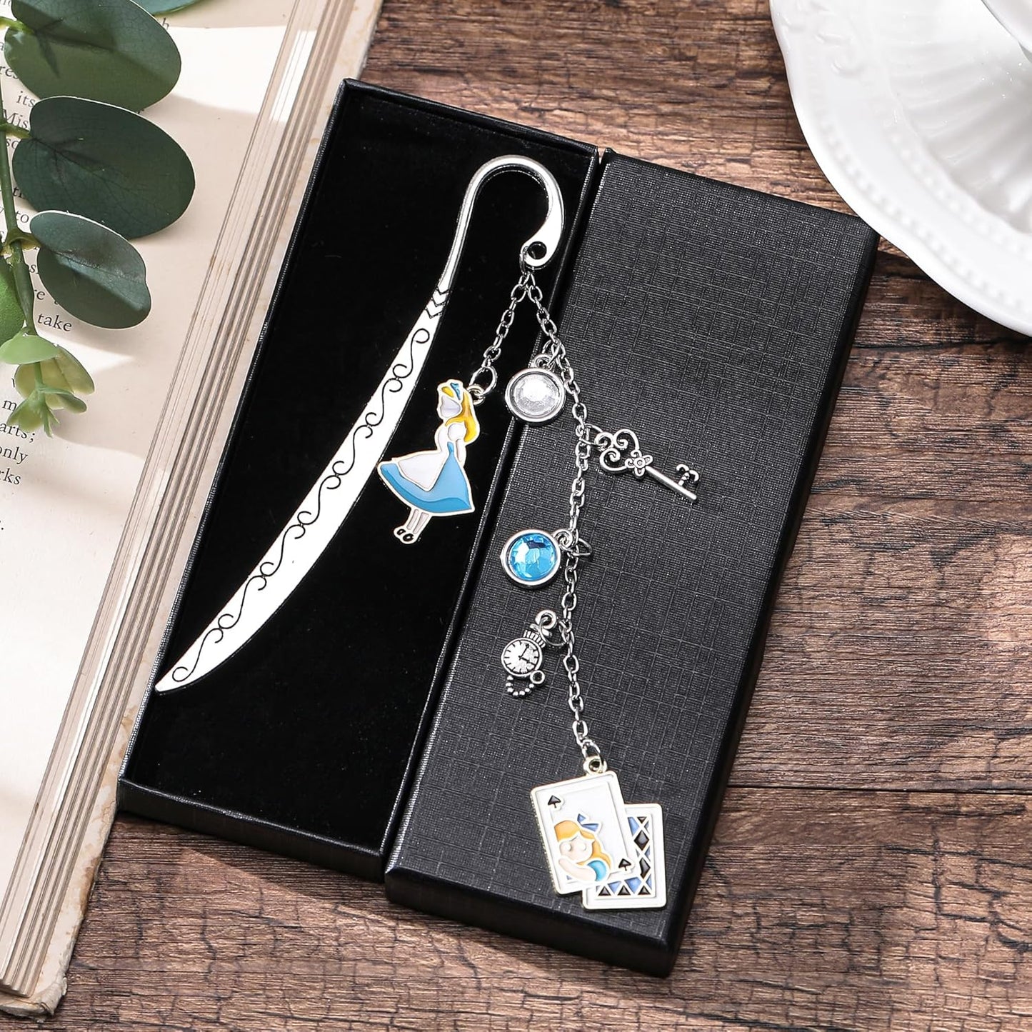 Fantasy Bookmark Gifts for Girls - Charm Metal Book Marks for Women Cute Unique Aesthetic Page Makers for Reading Lovers Novel Fans Readers Bookish Students Teachers Birthday School Office