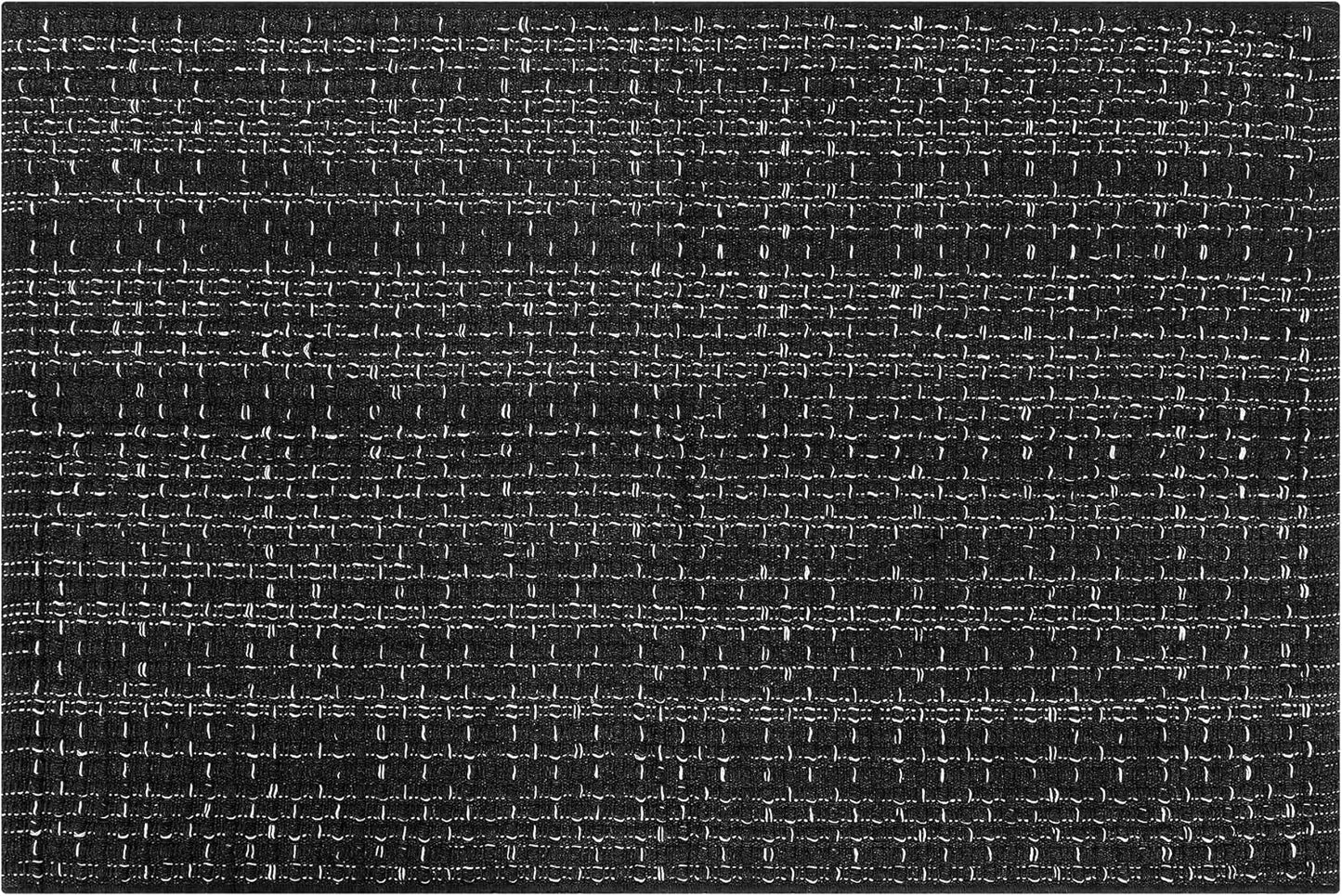 Seavish Black Kitchen Rug, Small Bathroom Rugs, 2'x3' Black and White Striped Rug Throw Rugs Washable Boho Porch Decor Indoor Outdoor Welcome Door Mat for Entryway Front Porch