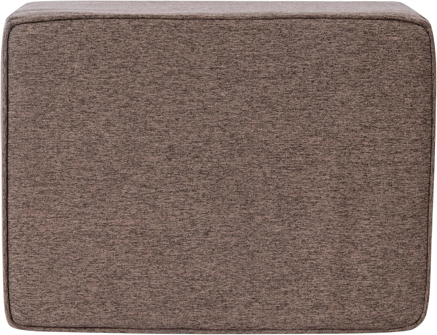 HomePop Home Decor | Dinah Collection Modern Storage Ottoman | Ottoman with Storage for Living Room & Bedroom (Chocalate Brown)