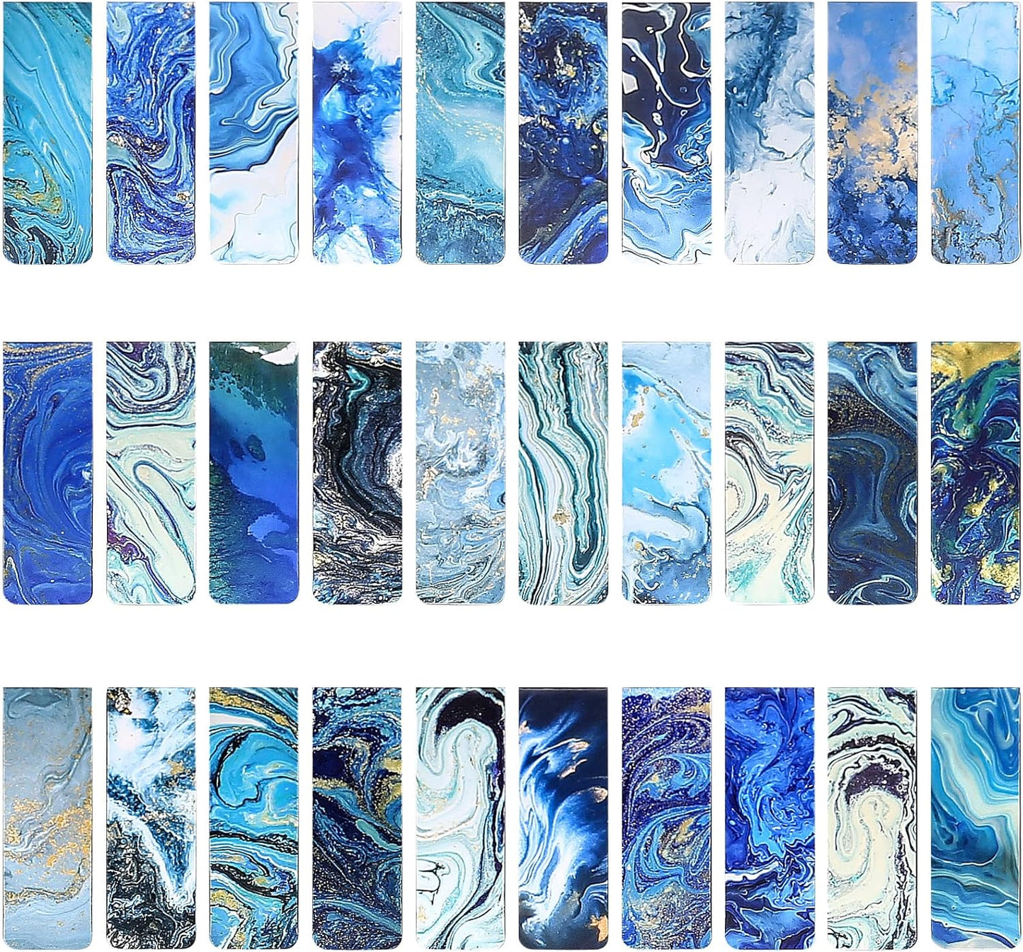 30 Ocean-Themed Magnetic Bookmarks - Markers Clips for, Teachers, Home, Office, Reading