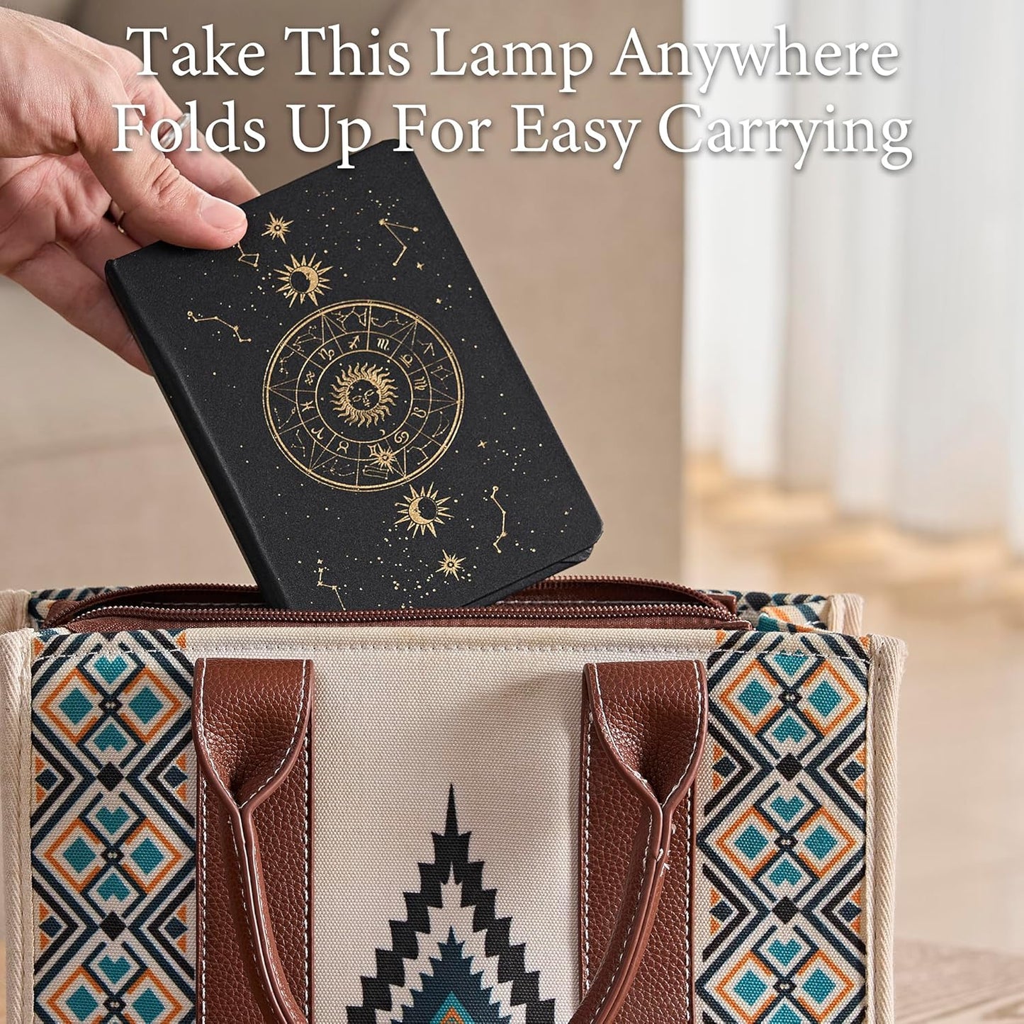 Book Lamp Book Lovers Gifts, Starry Sky Constellations Book Light 2 Colors, Foldable Paper Lamp as Home Decor, Bookish Birthday Gifts for Women or Freinds