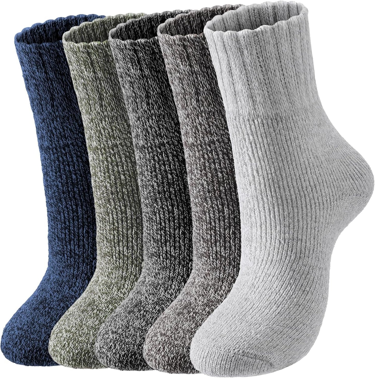 Wool Socks for Women - Womens Wool Socks Winter Sock for men Warm Thick Knit Soft Vintage Casual Crew Sock