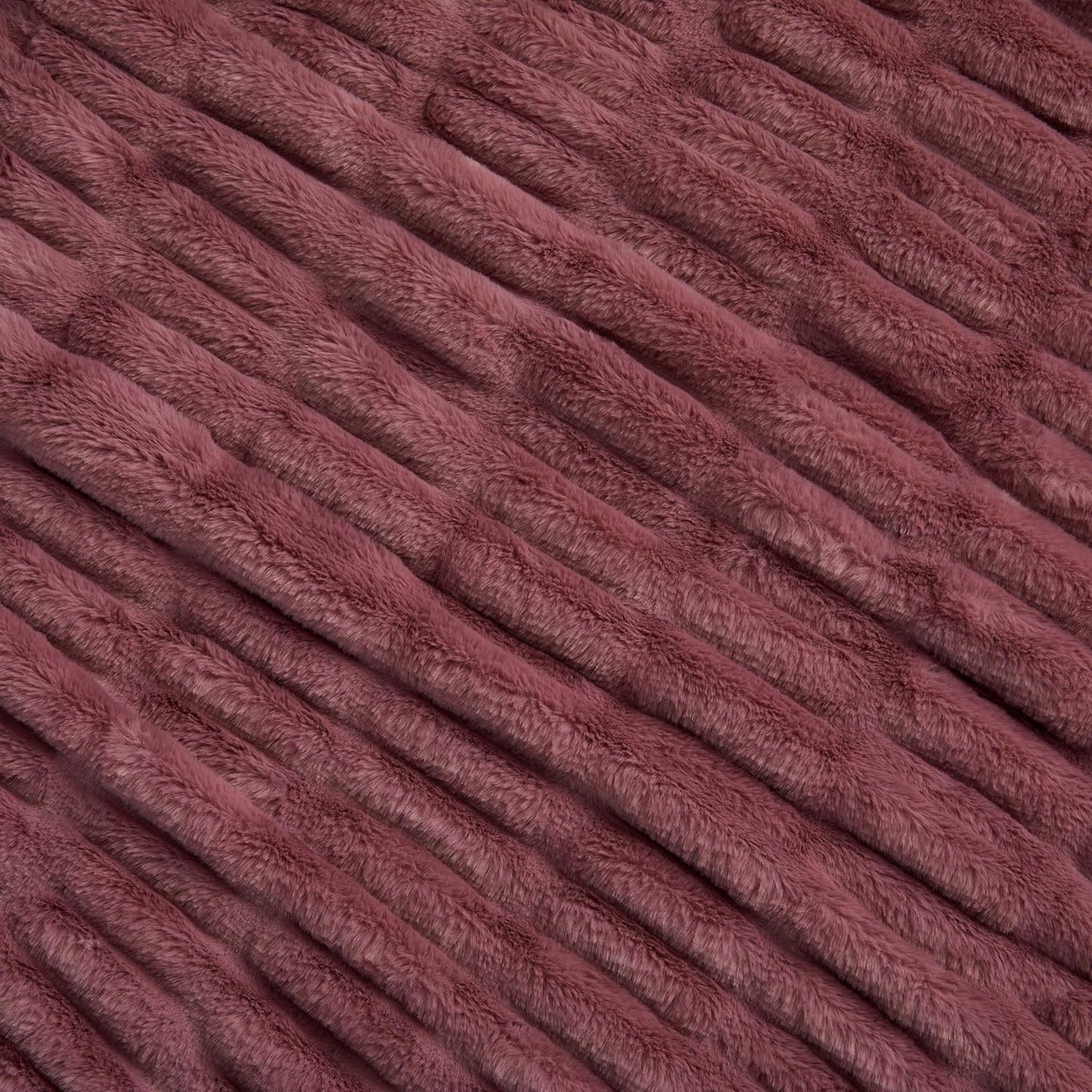 Springtree Home | Luxury Plush Throw Blanket | Pink Throw Blanket | Perfect Blanket for Couch Year Round | Fluffy Micro Fleece | Lily Collection - Rose