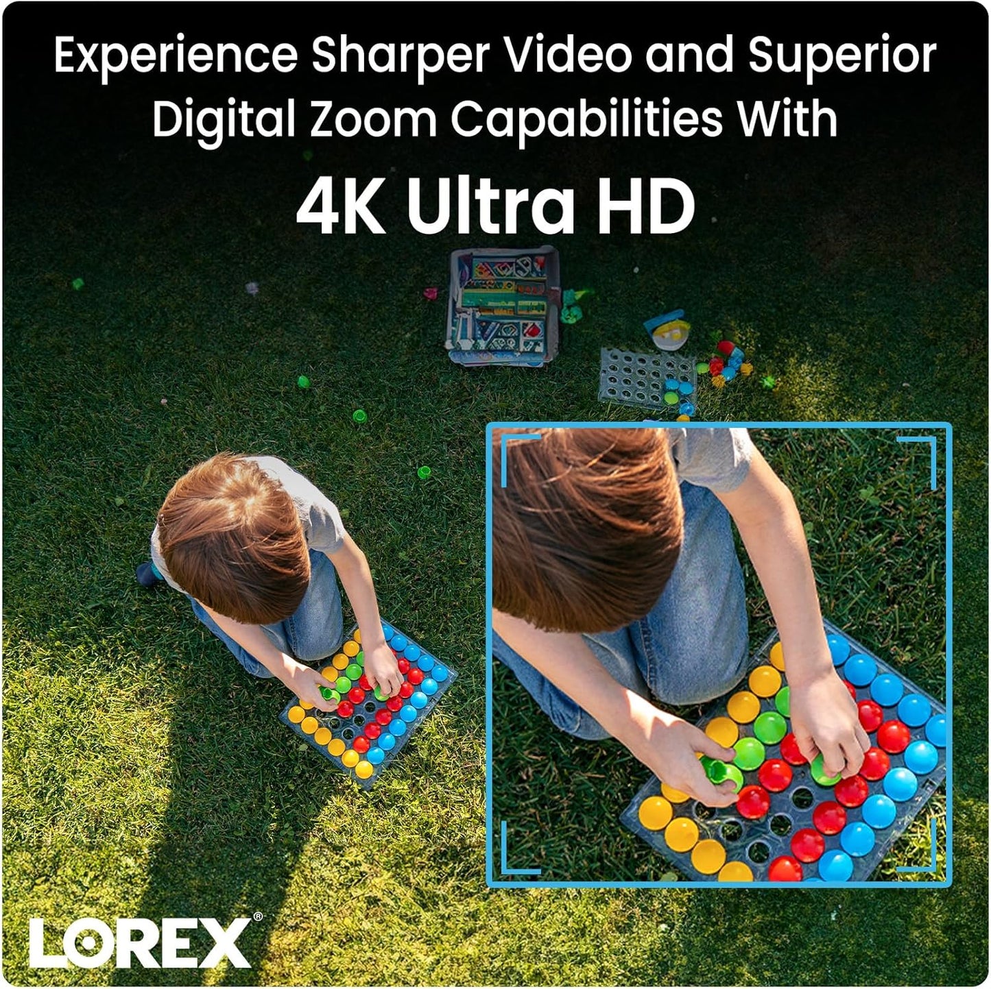 Lorex Outdoor 4K IP Add-On Metal Bullet Security Camera | NVR Add-On | Smart Motion Detection | 2-Way Talk | Color Night Vision | IP67 Waterproof | Requires Recorder
