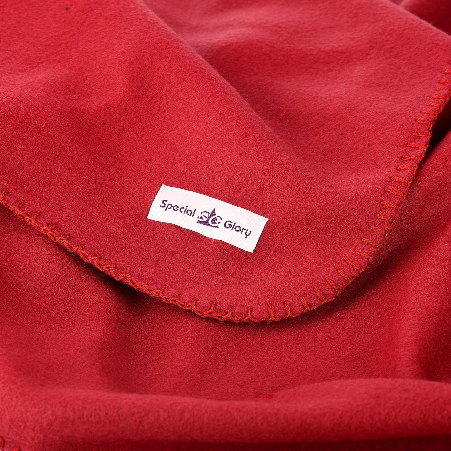 Fleece Throw Blanket 50x60 Bulk Pack of 6 Red