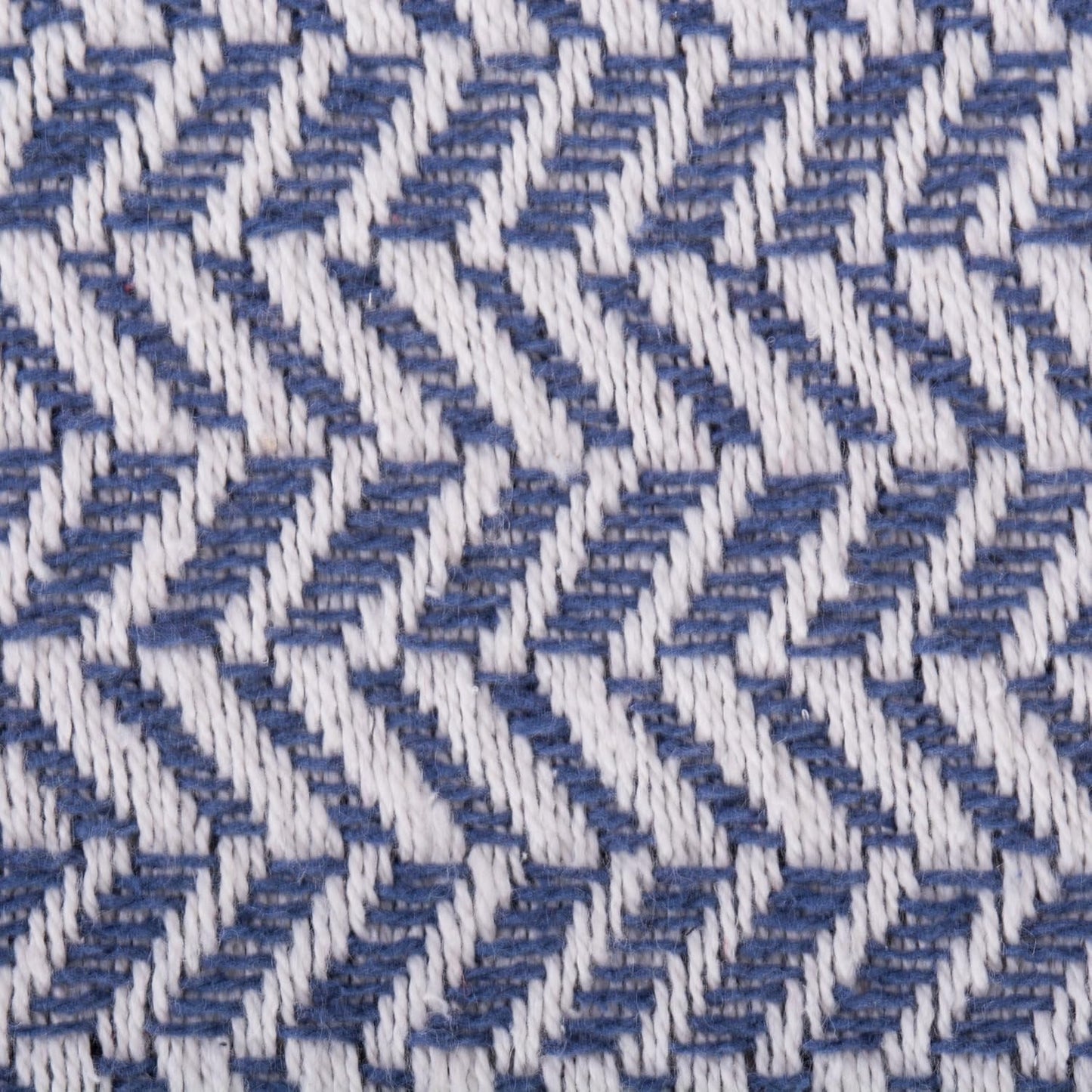 DII Modern Farmhouse Cotton Herringbone Blanket Throw with Fringe for Chair, Couch, Picnic, Camping, Beach, & Everyday Use, 50 x 60 - French Blue
