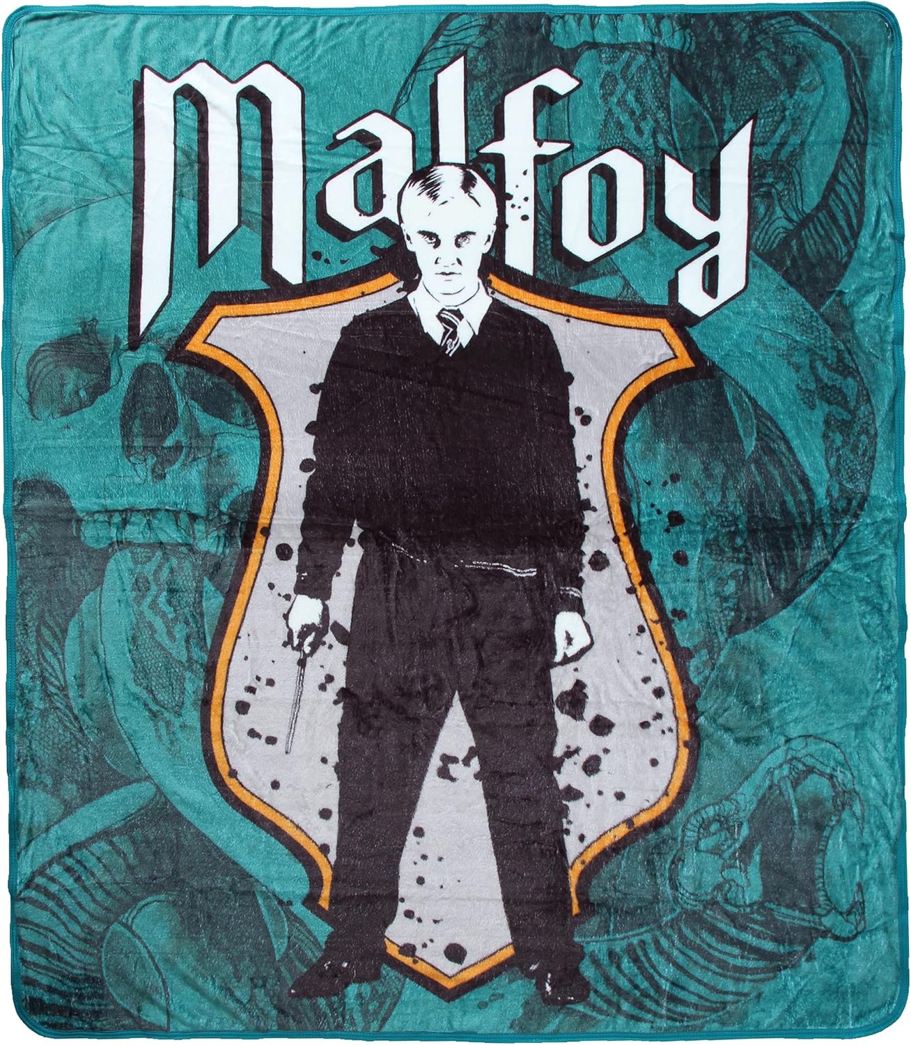 Harry Potter Draco Malfoy Character Silk Touch Throw Blanket 50" x 60" (127cm x 152cm)