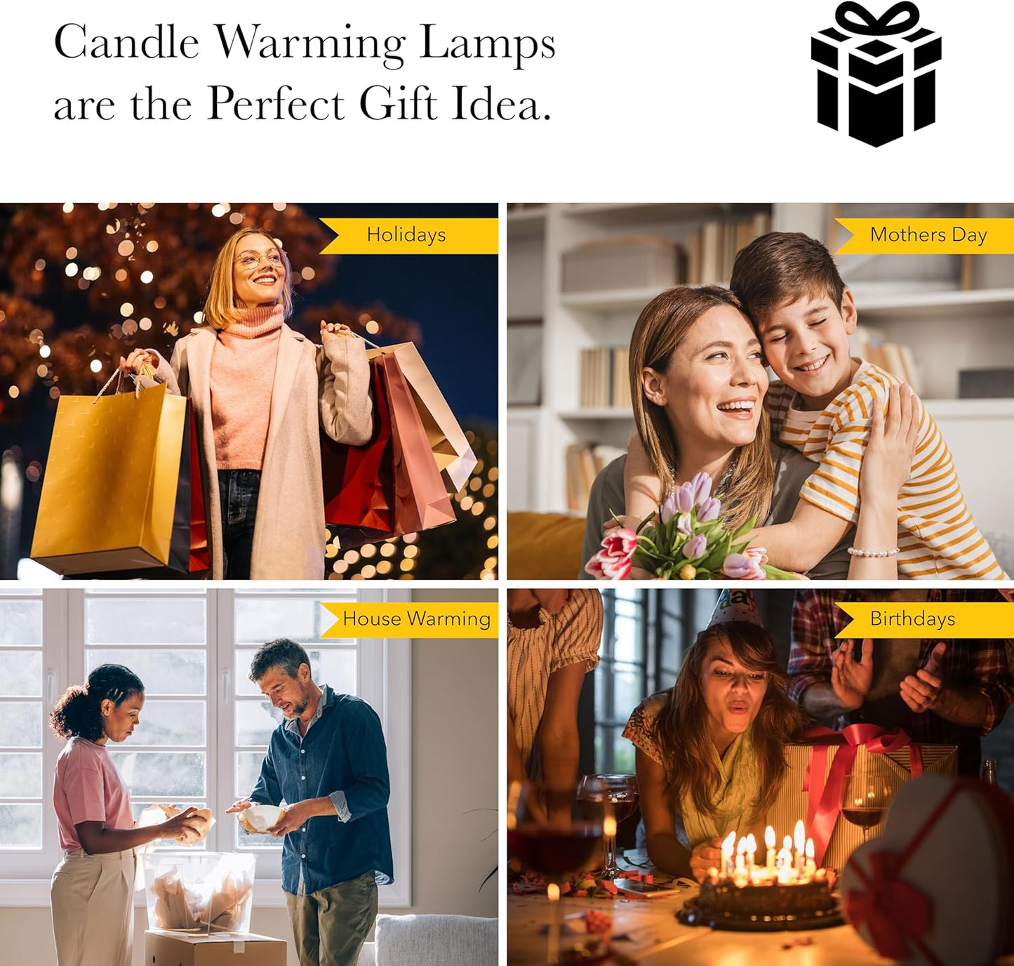Adesso Candle Warmer Lamp – Flameless Candle Melter with Adjustable Timer & Dimmable Light, Bulb Included, Antique Brass Base & Floral Printed Shade, for Home, Dorm, or Office