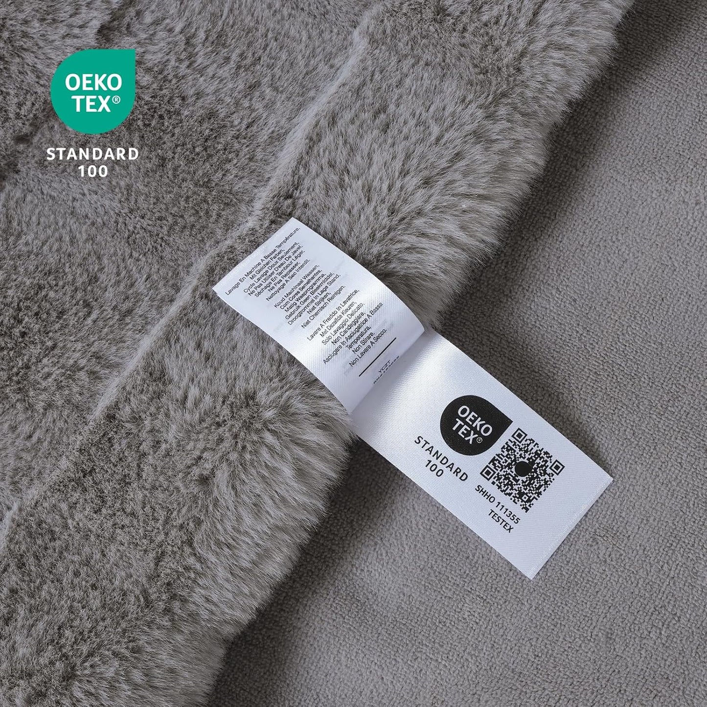 Cozy Bliss Fluffy Faux Fur Throw Blanket for Couch,Warm Cozy Soft Grey Throw Blankets for Sofa Bed Living Room,60x80 Inches
