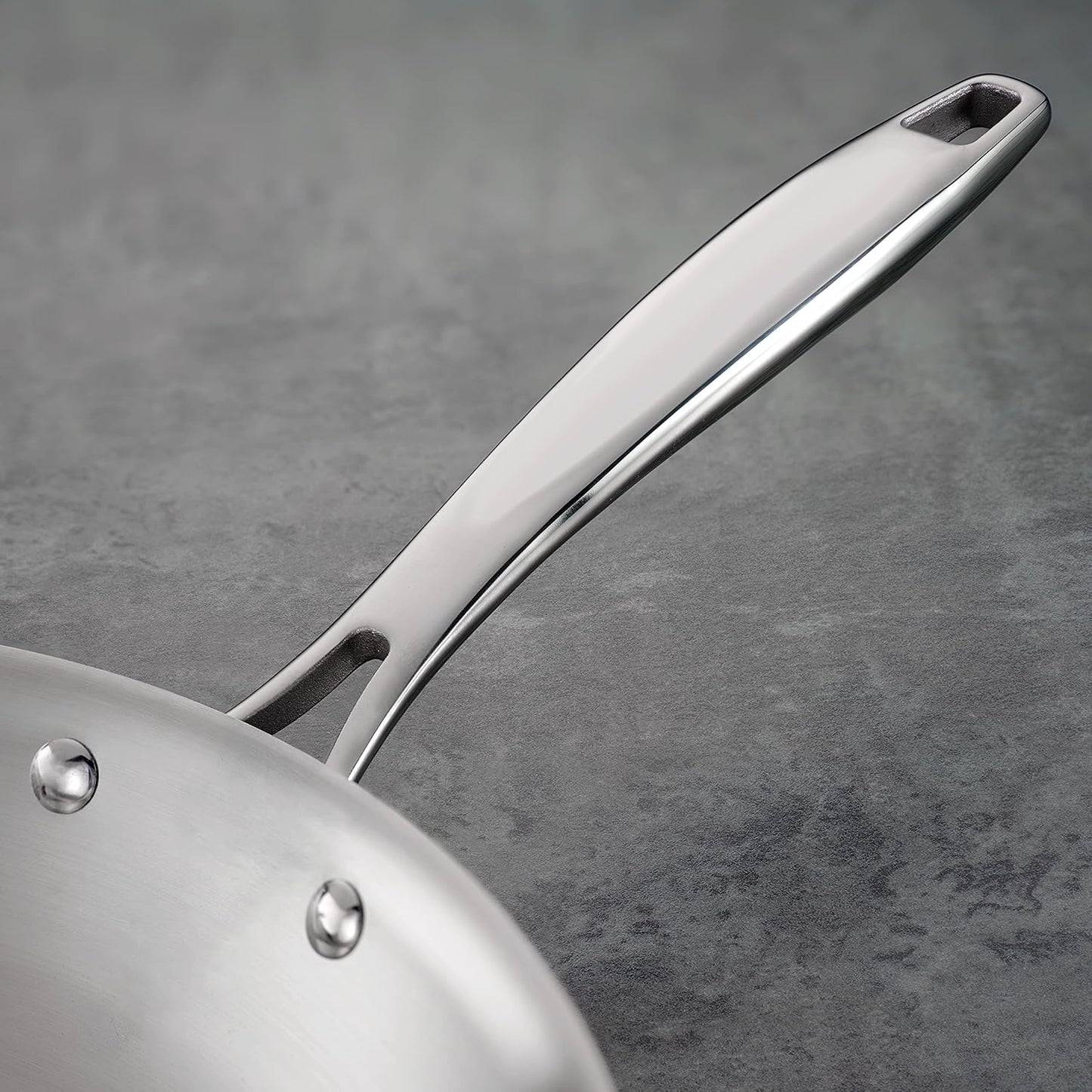 Tramontina Signature Tri-Ply Clad Stainless Steel 10-Inch Frying Pan, Induction-Ready Skillet, Dishwasher-Safe, NSF-Certified, Made in Brazil