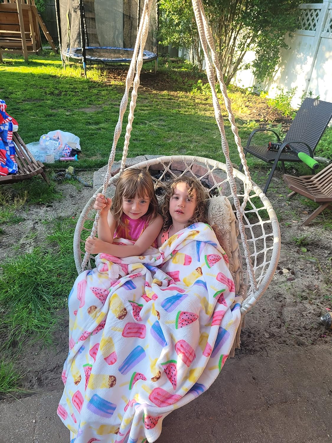 Summertime Fun Extra Soft Throw Blanket (50" X 60") - Ice Cream, Popsicles & Watermelon for Boys and Girls and Kids of Any Age