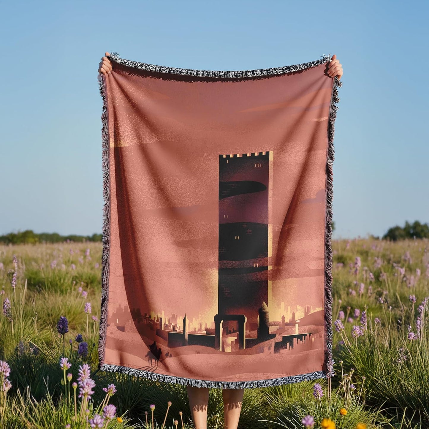 Throne of Glass Woven Blanket – Tower of Dawn Inspired Throw