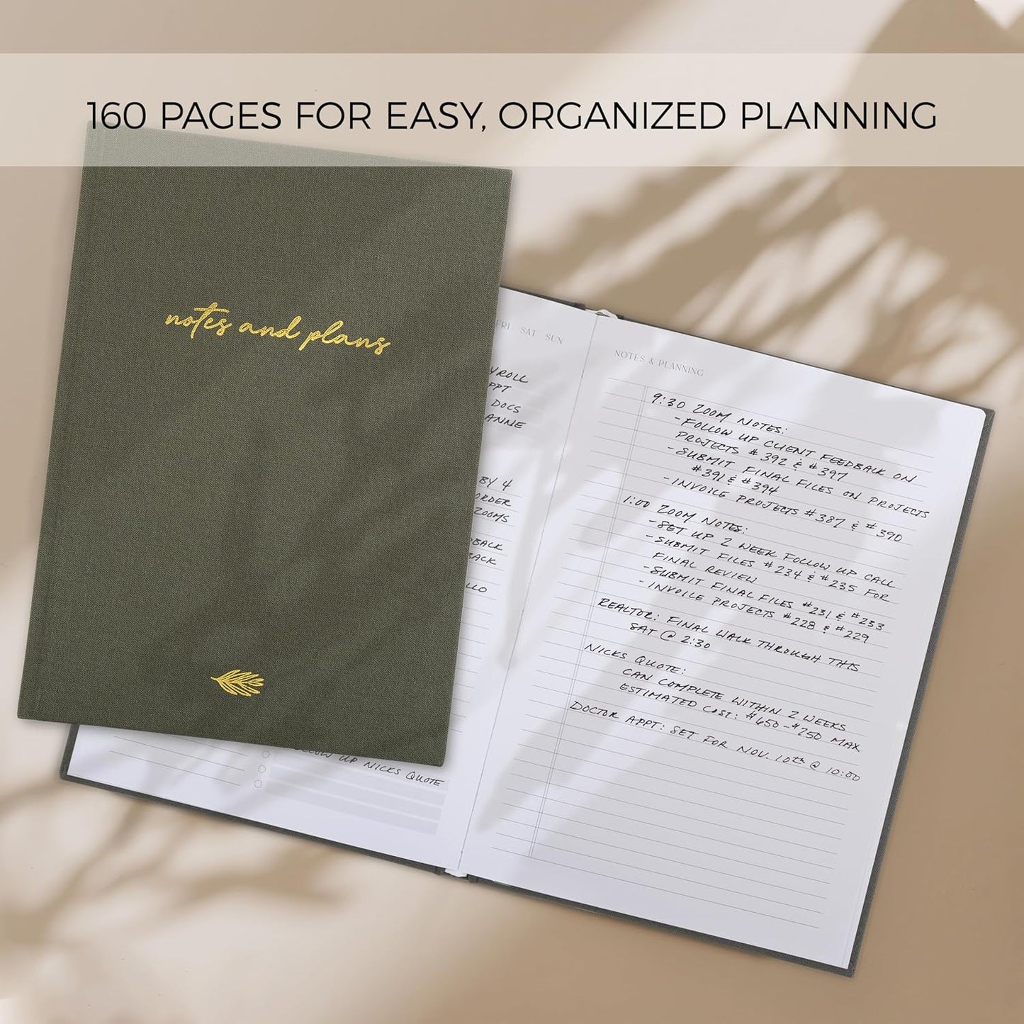 Aesthetic Daily Planner And Notebook With Hourly Schedule - Modern Hardcover To do List Notepad to Easily Organize Your Work Tasks And Appointments - The Perfect Book for School & Office Supplies