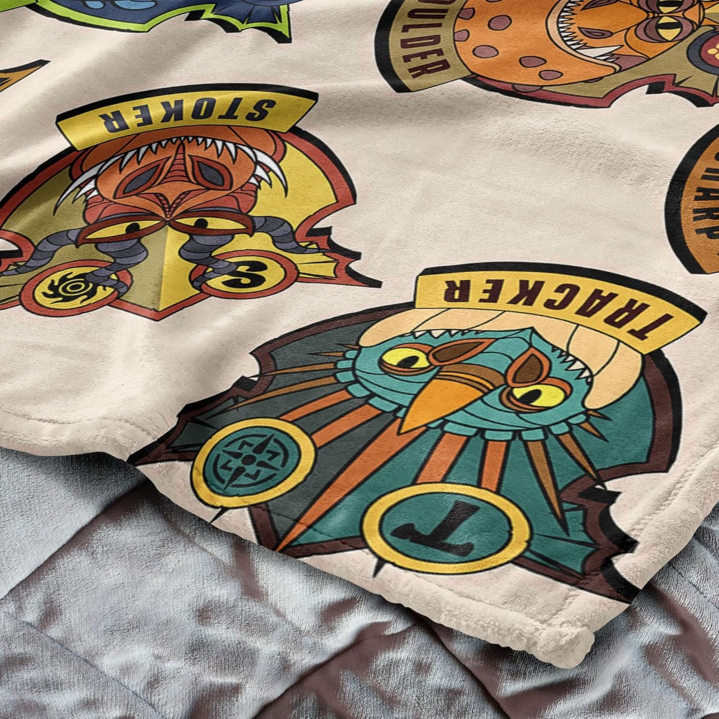 Northwest How to Train Your Dragon Dragon Badges Silk Touch Throw Blanket 40x50 inches