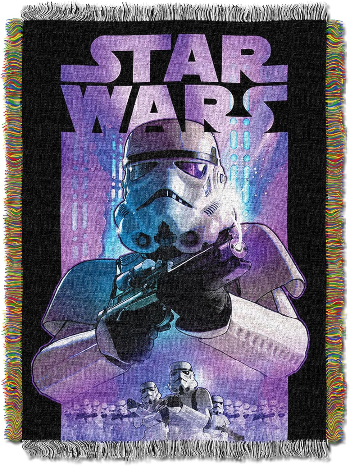 NORTHWEST Star Wars Woven Tapestry Throw Blanket, 48" x 60", Storm Ahead