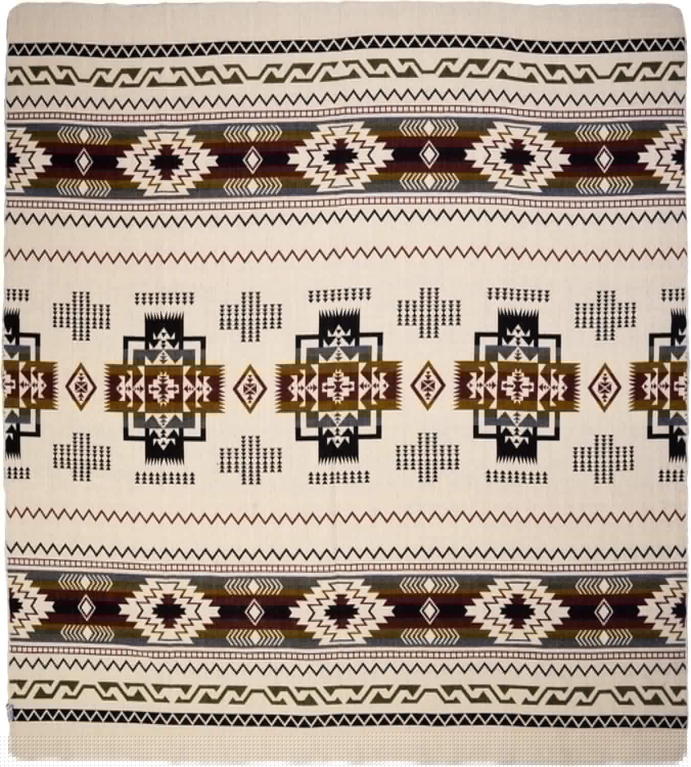 QISU Wool Blanket Throw | Large, Beautiful, Warm, Handmade in Ecuador by Local Artisans |94″ x 78″|Ultra-Soft, Hypoallergenic & Breathable | Non-Itchy or Scratchy Fabric(Blue Footed Bobby)