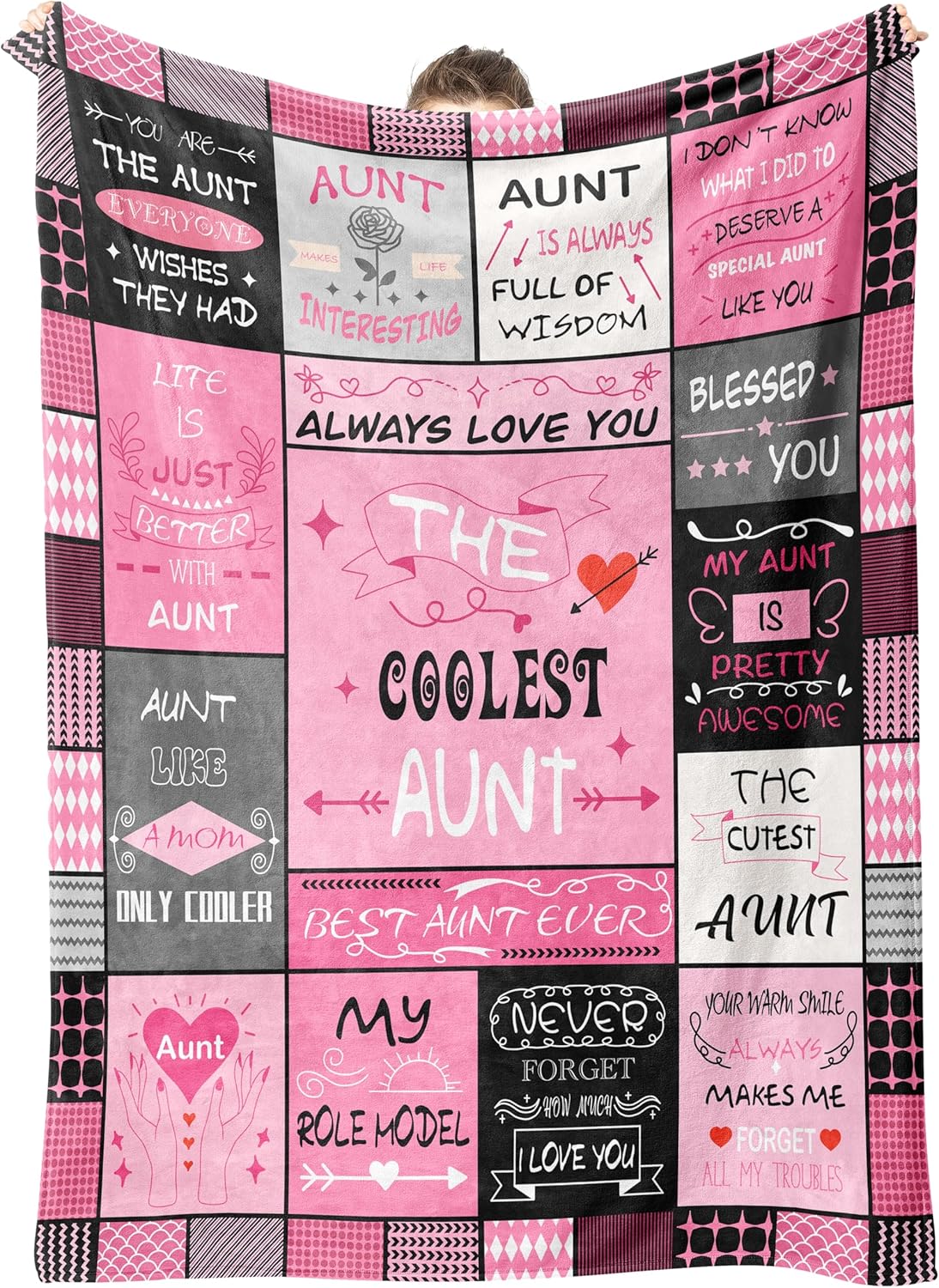 Christmas Aunt Gifts,Aunt Gifts,Gifts for Aunts from Niece Nephew,Auntie Birthday Gifts,Auntie Gift Ideas,Best Aunts Ever,Gift for Aunt Birthday Christmas Mothers Day Blanket 50"x60"