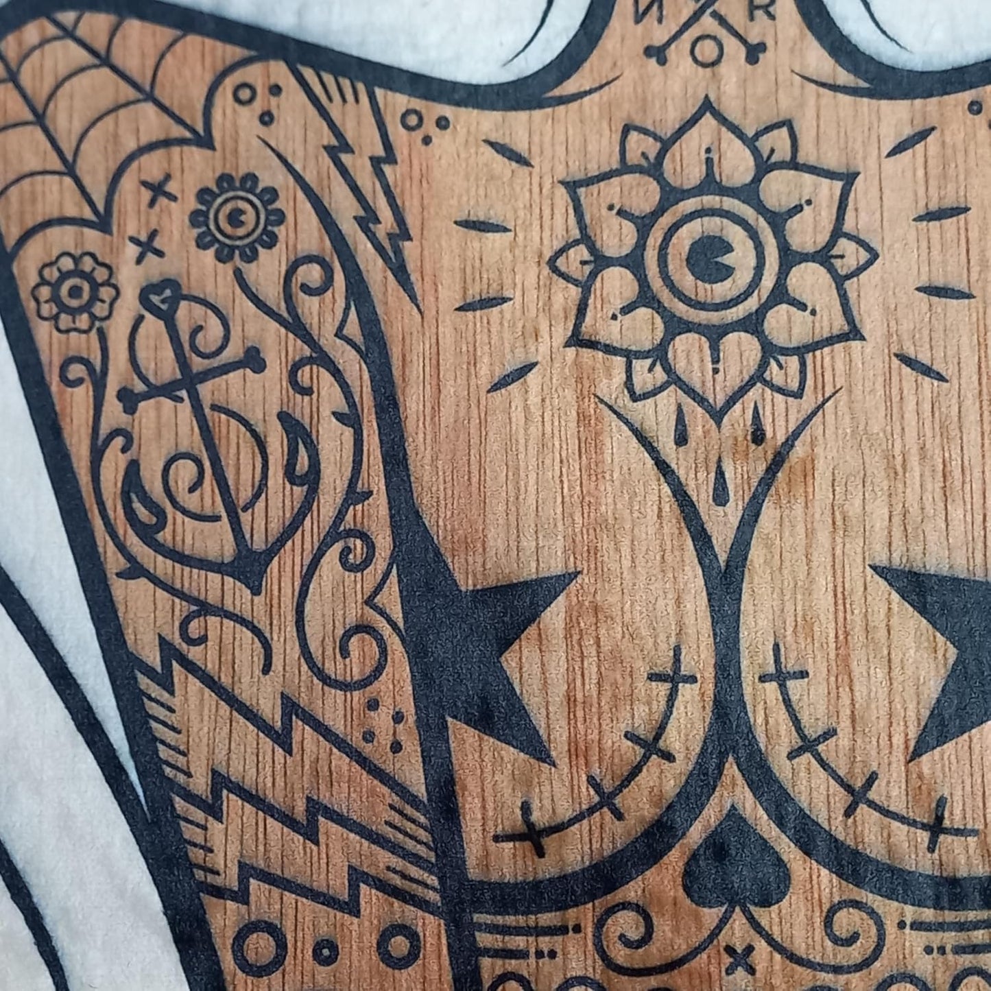 Tattoo Woman Coffin Shape Rug Nonslip Floor Mat for Bedroom Living Room Soft Gothic Carpet Witchy Room Aesthetic Spooky Decor Goth Girl Gift 1.3x2.6