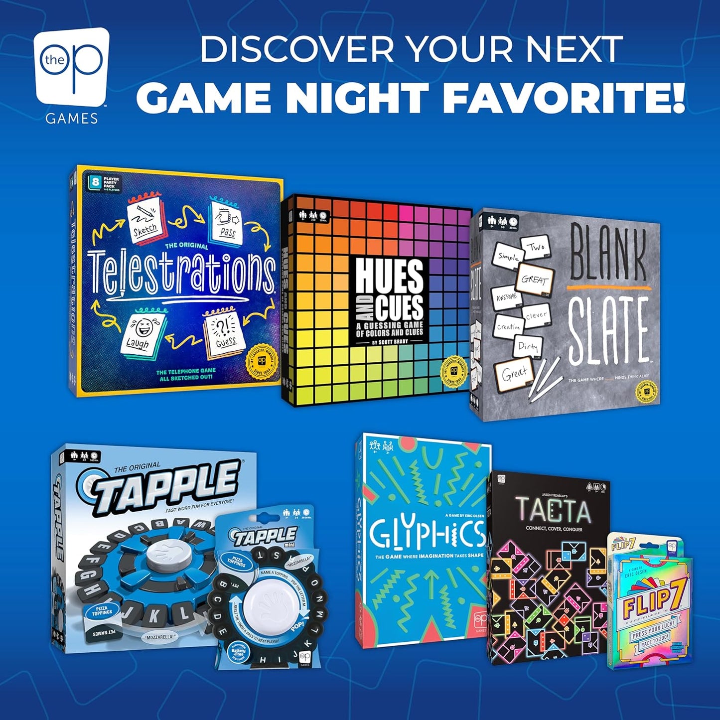 HUES and CUES - Vibrant Color Guessing Board Game for 3-10 Players Ages 8+, Connect Clues and Guess from 480 Color Squares