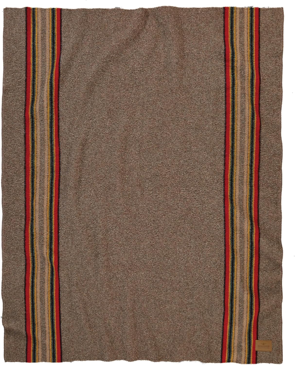 Pendleton Yakima Throw 54" x 66" - Wool Cotton, Soft and Durable Wool Throw for Home and Travel - Mineral Umber