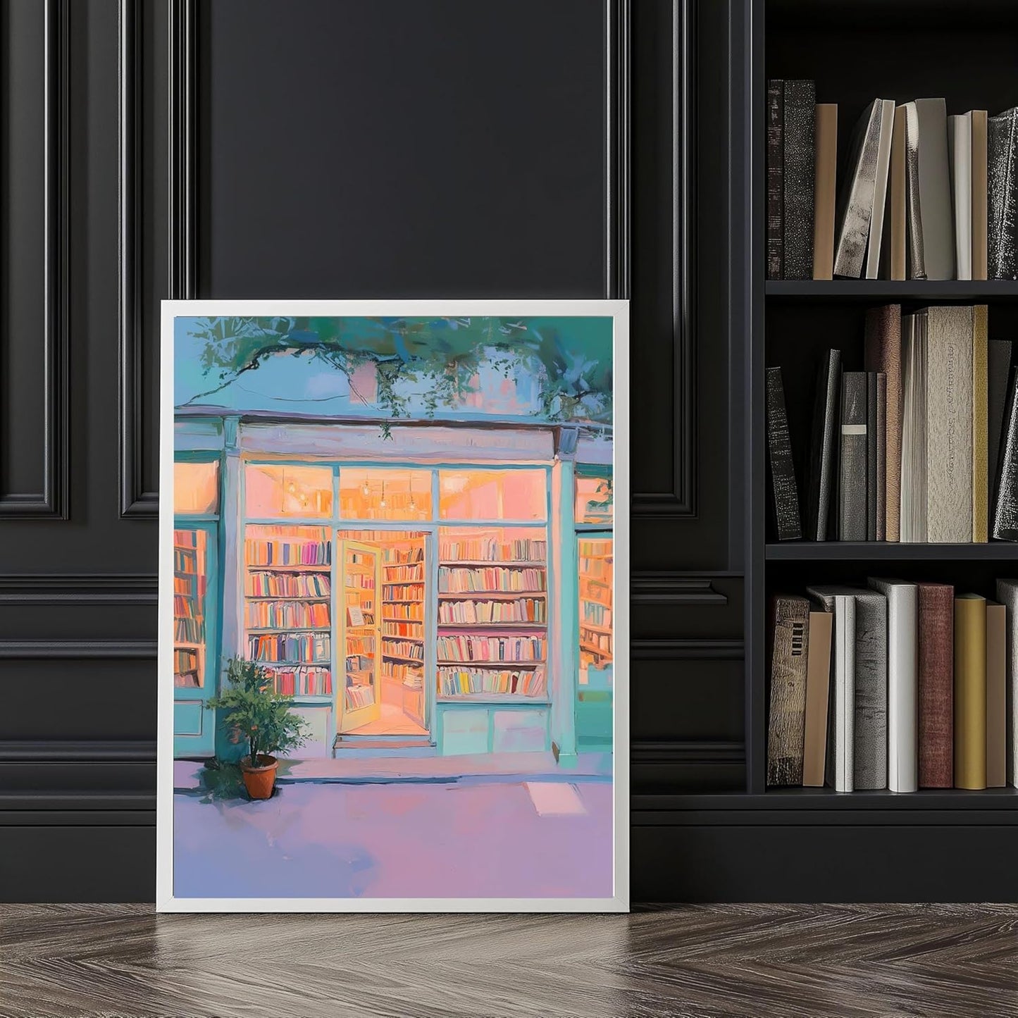 Medpol Boho Reading Nook Wall Art Minimalism Literary Wall Decor Book Lover Gift Vintage Literary Print Cozy Bookstore Canvas Art Poster for Living Room Study Decor Aesthetics Unframed8x12inch