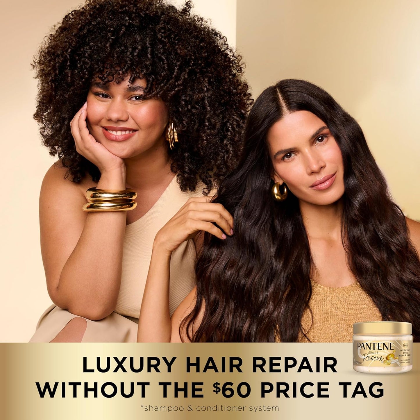 Pantene Miracle Rescue Hair Mask, Intensive Bond Repair with Melting Pro-V Pearls, Melts Away Damage, Builds Bonds, Strengthens Against Damage, Deep Conditioning for Dry Damaged Hair, 10.1 fl oz