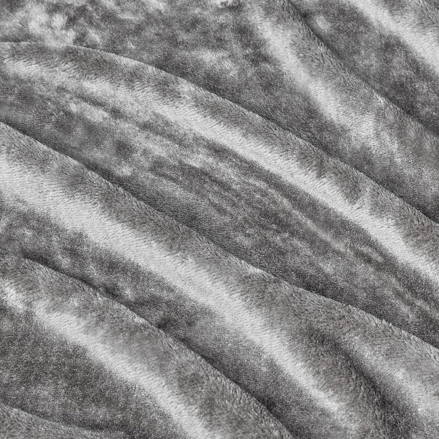 Amazon Basics Throw Blanket, Ultra-Soft Flannel Fleece Blanket, Lightweight Cozy for Couch Sofa Bedroom, Fade-Resistant Fabric, 50 x 60 Inches, Gray