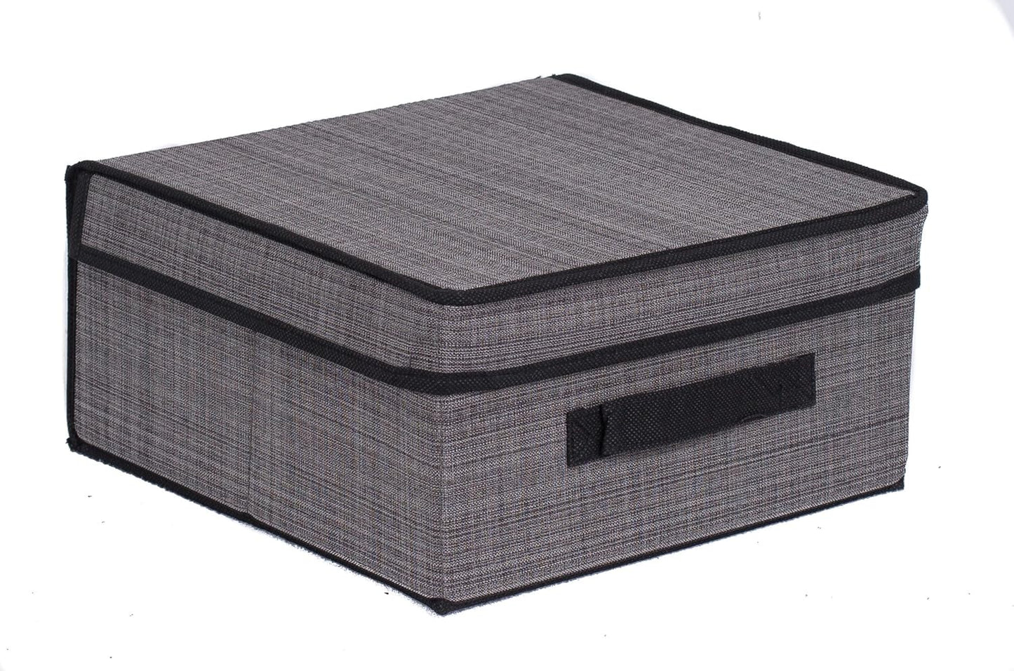 Internet's Best Storage Box with Handles - Durable Storage Bin Basket Containers - Clothes Nursery Toys Organizer - Grey
