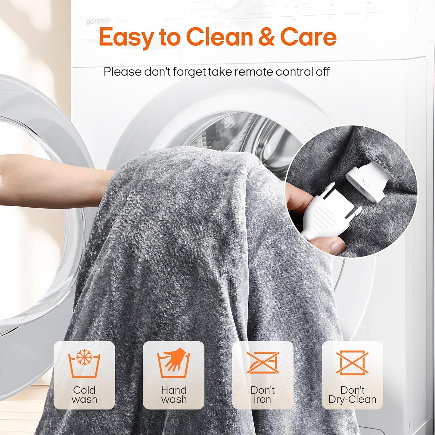 UNIKOME Wearable Heated Throw Blanket Electric Shawl，Christmas Birthday Gifts for Grandma,Mom,Elderly Women,Heated Robe Hoodie with 10 Heating Levels & 1-8 Hours Time Settings,50 x 60 Inch, Grey