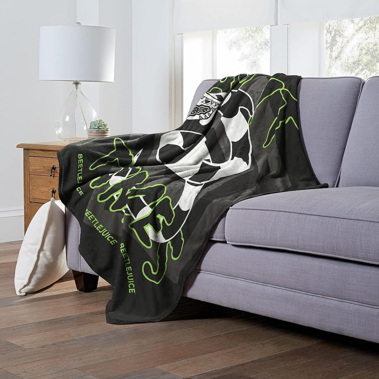 Northwest Beetlejuice Silk Touch Throw Blanket, 50" x 60", Say it Three Times
