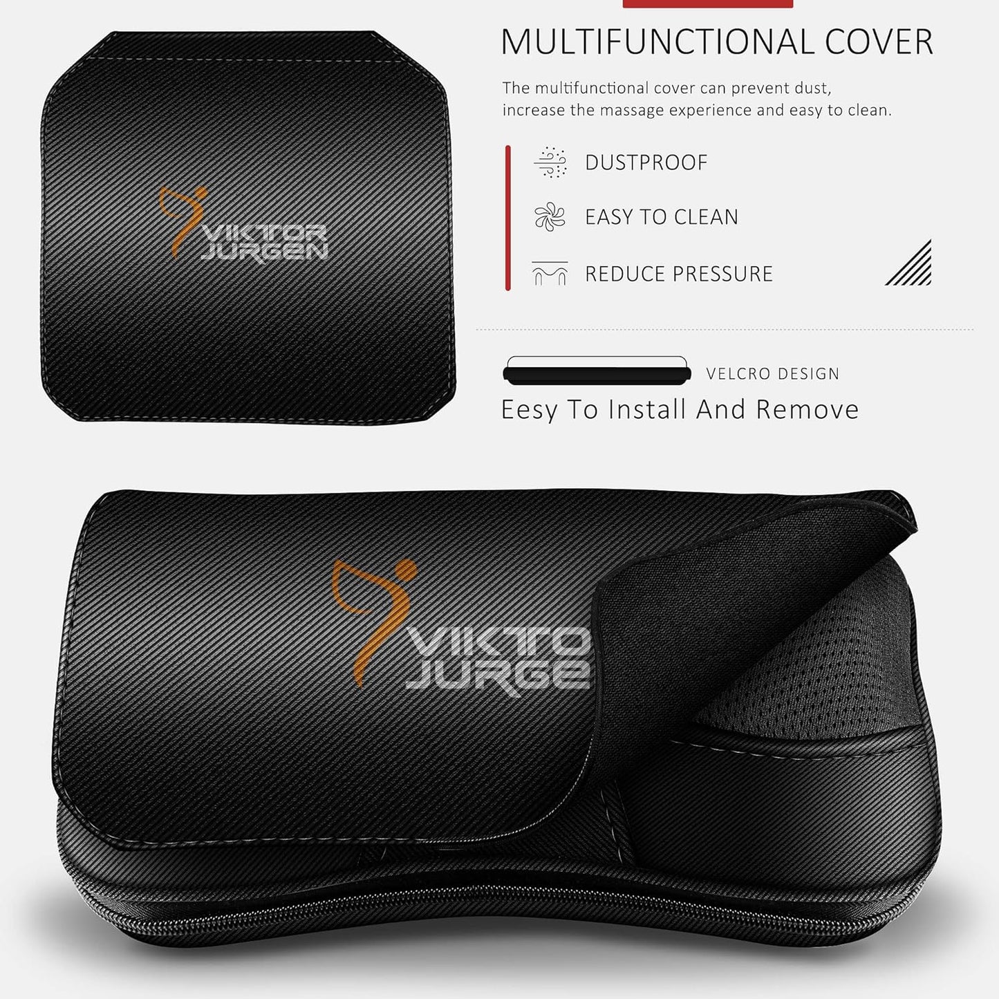 VIKTOR JURGEN Mothers Day Back Massager Kneading for Neck, Shoulder and Foot, Shiatsu Massage Pillow with Heat, Relaxation Gifts for Women/Men/Dad/Mom/Christmas/Fathers Day