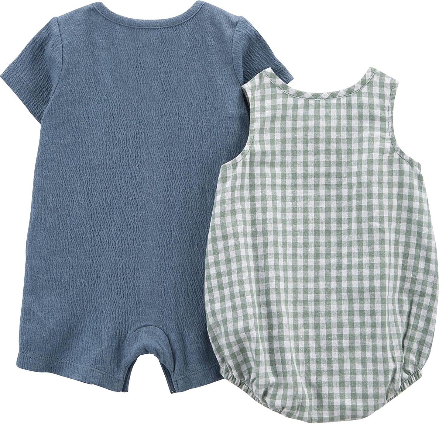 Simple Joys by Carter's Baby Boys' Button Rompers, Pack of 2