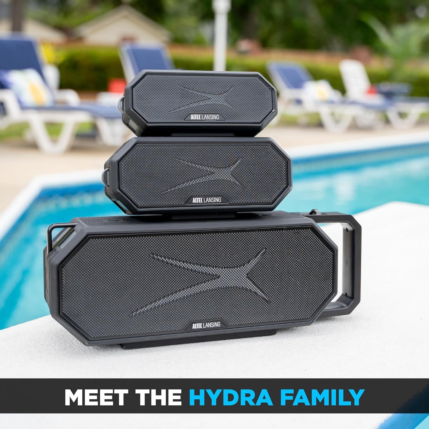 Altec Lansing - Portable Bluetooth Speaker HYDRABLAST 2.0, Waterproof IP67, 20W Output Power, Magnetic Bluetooth Speaker (Raiders)