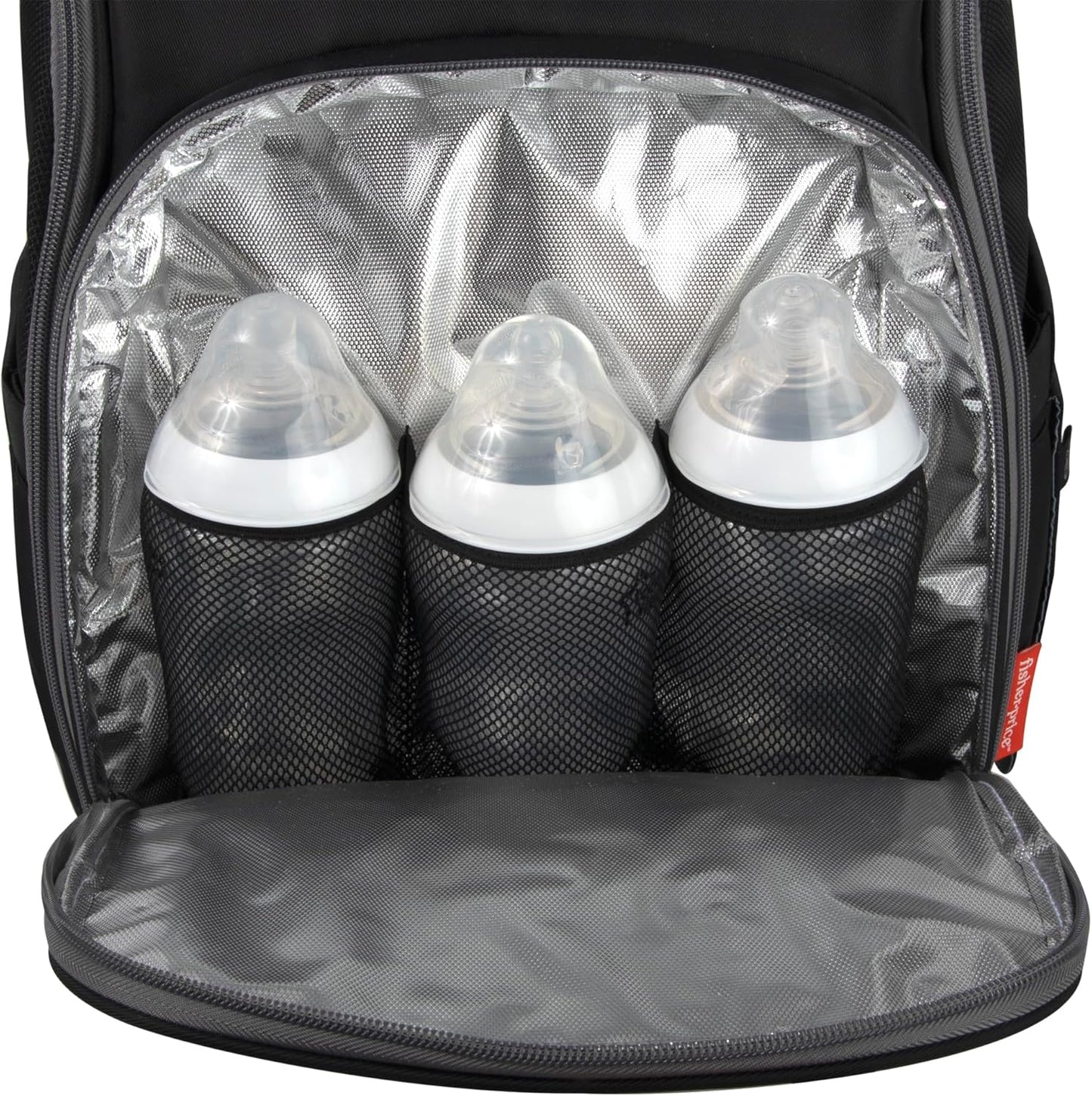 Fisher-Price Fastfinder 3 Piece Set Diaper Bag Backpack for Moms & Dads with Changing Pad and Wipes Pocket