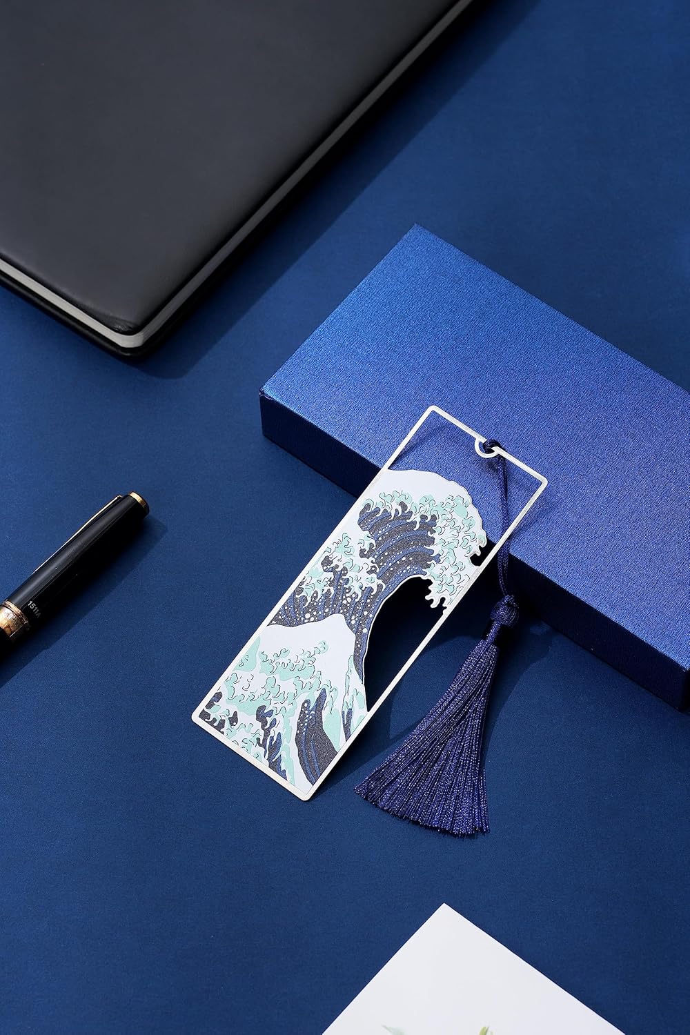Metal Bookmark The Great Wave Off Kanagawa by Hokusai, Artistic Bookmark, Japanese Art, Gift for Book Lovers, Writers, Readers, Teachers, Children, Teens, Men, WomenQ