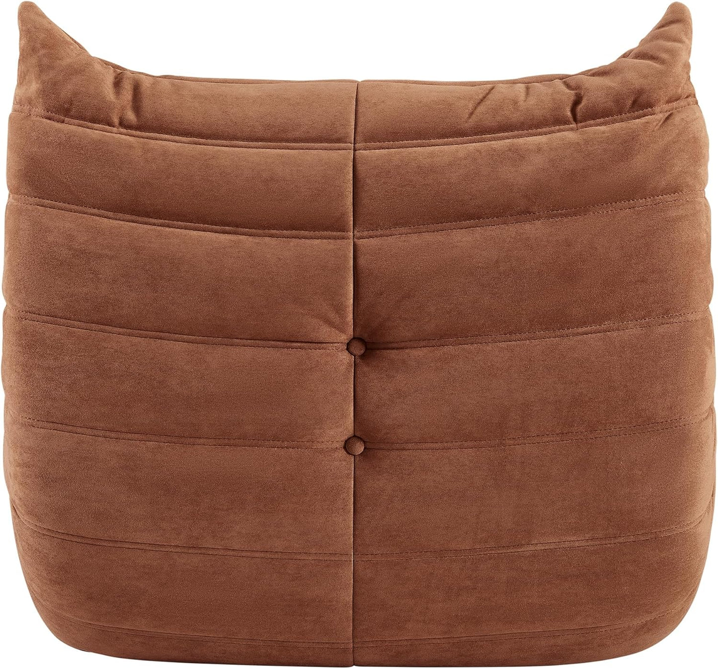 Green Bean Bag Chair - Corner Sofa, Fireside Floor Couch for Living Room, Bedroom, Gaming & Office (Brown, Single)