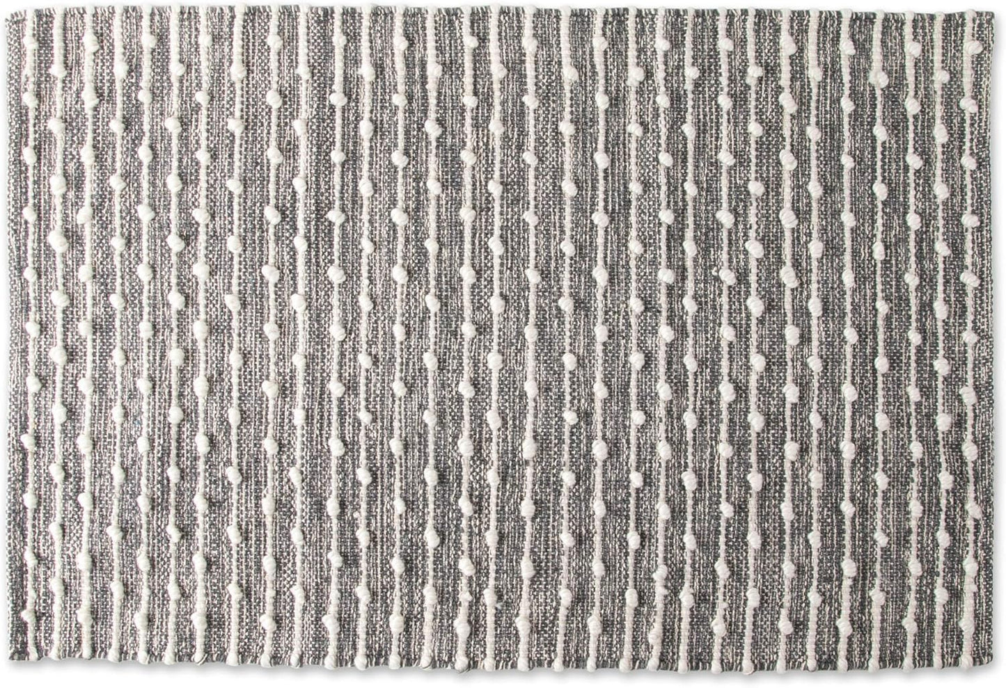 DII Slub Rug Collection Recycled Cotton Loop, 2x3', Mineral Gray