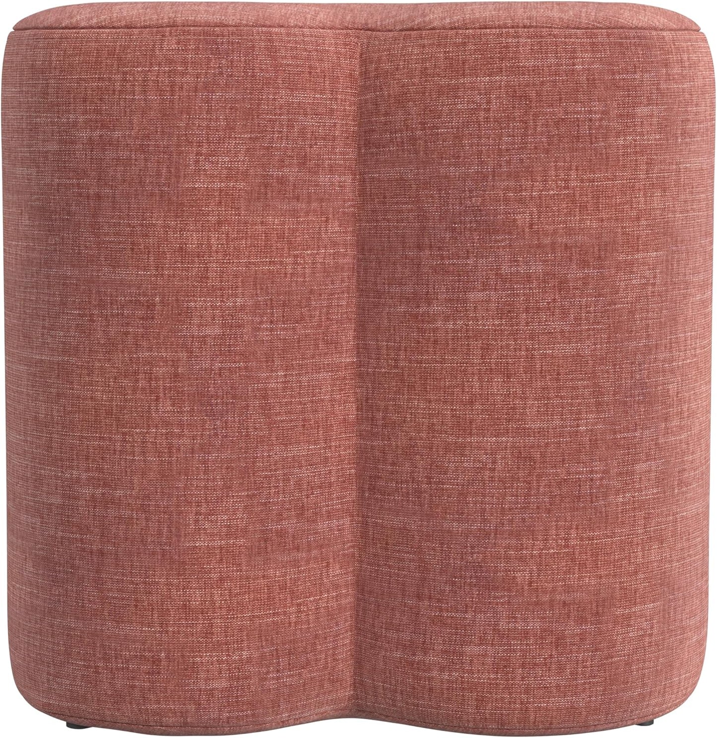 HomePop Upholstered Clover Shaped Ottoman|HomePop Home Décor|Foot Rest Ottoman - Pink Chenille