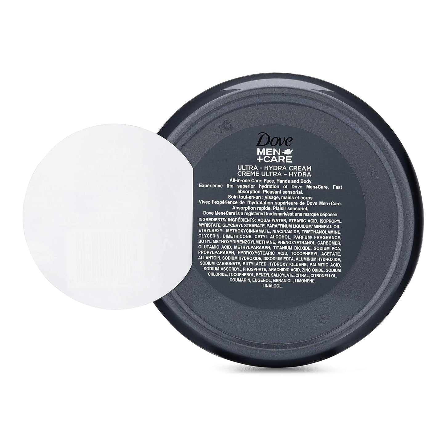 Dove Men+Care Ultra Hydra Cream, Face, Hands and Body Care, All Skin Types, 6 Pack of 2.53 Oz Each