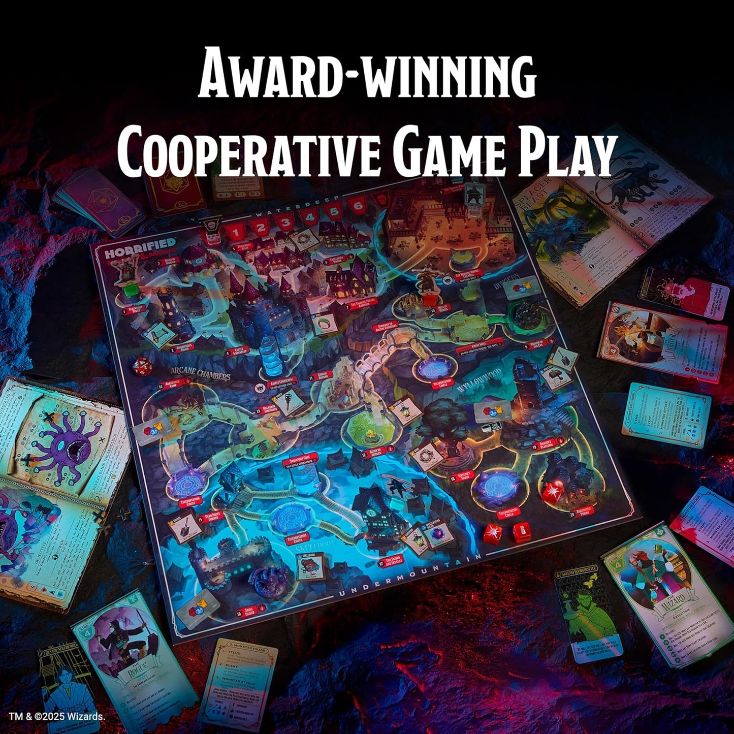 Ravensburger Horrified Games – Dungeons & Dragons – Strategy Board Game – Boost Critical Thinking & Teamwork – Cooperative Gameplay – Unique Monster Challenges – 1 to 5 Players – Adults & Kids 10+