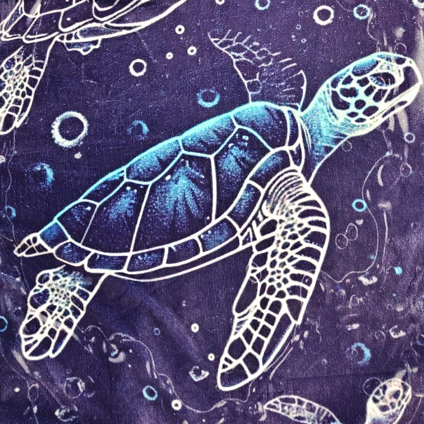 Sviuse Sea Turtle Blanket Coastal Throw Cozy Beach and Nautical Sea Turtles Decor Blankets Turtle Gifts for Kids and Adults (Turtle 5, 50" x 60")