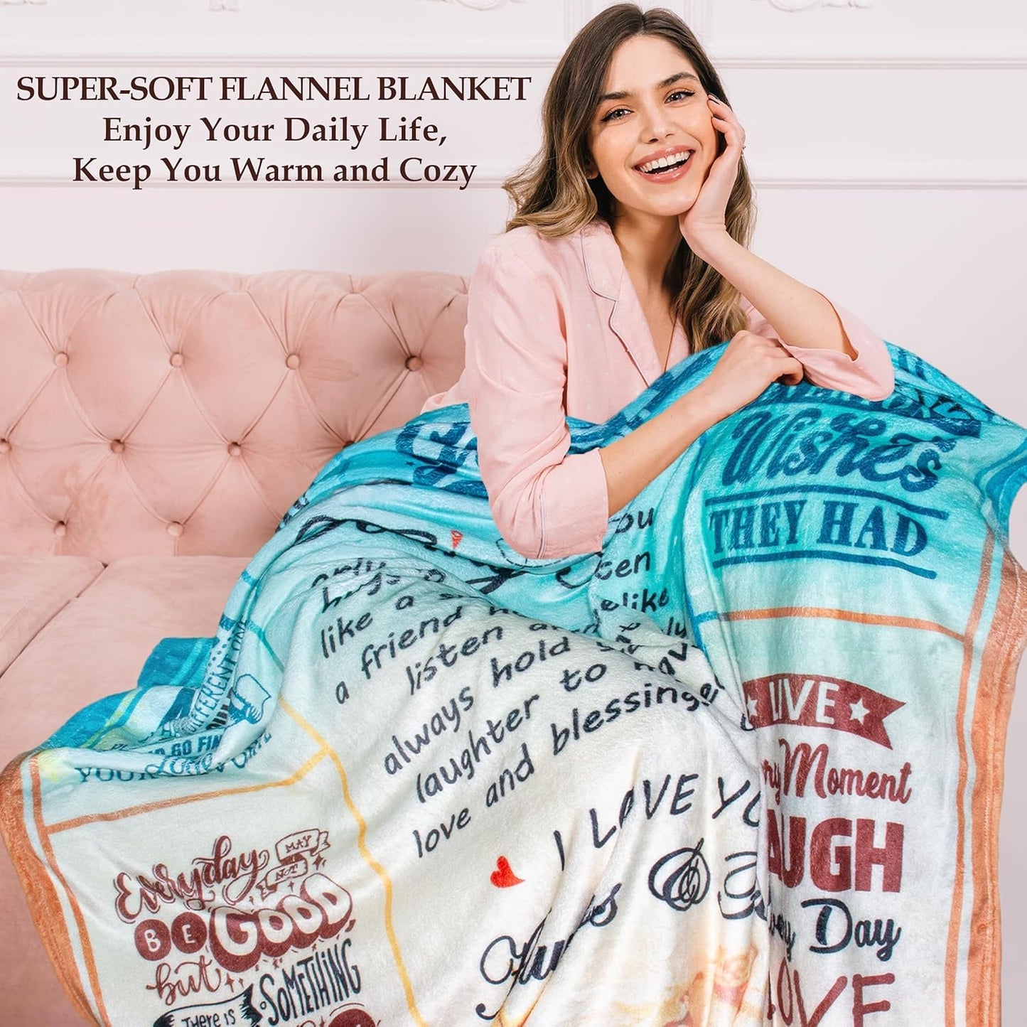 Sister Gifts Blanket, Sister Birthday Gifts Ideas, Birthday Gifts for Sisters, Best Sisters Ever Gift for Women, Mothers Day Christmas Big Sis Gifts Soft Flannel Throw Blanket 60"X50"