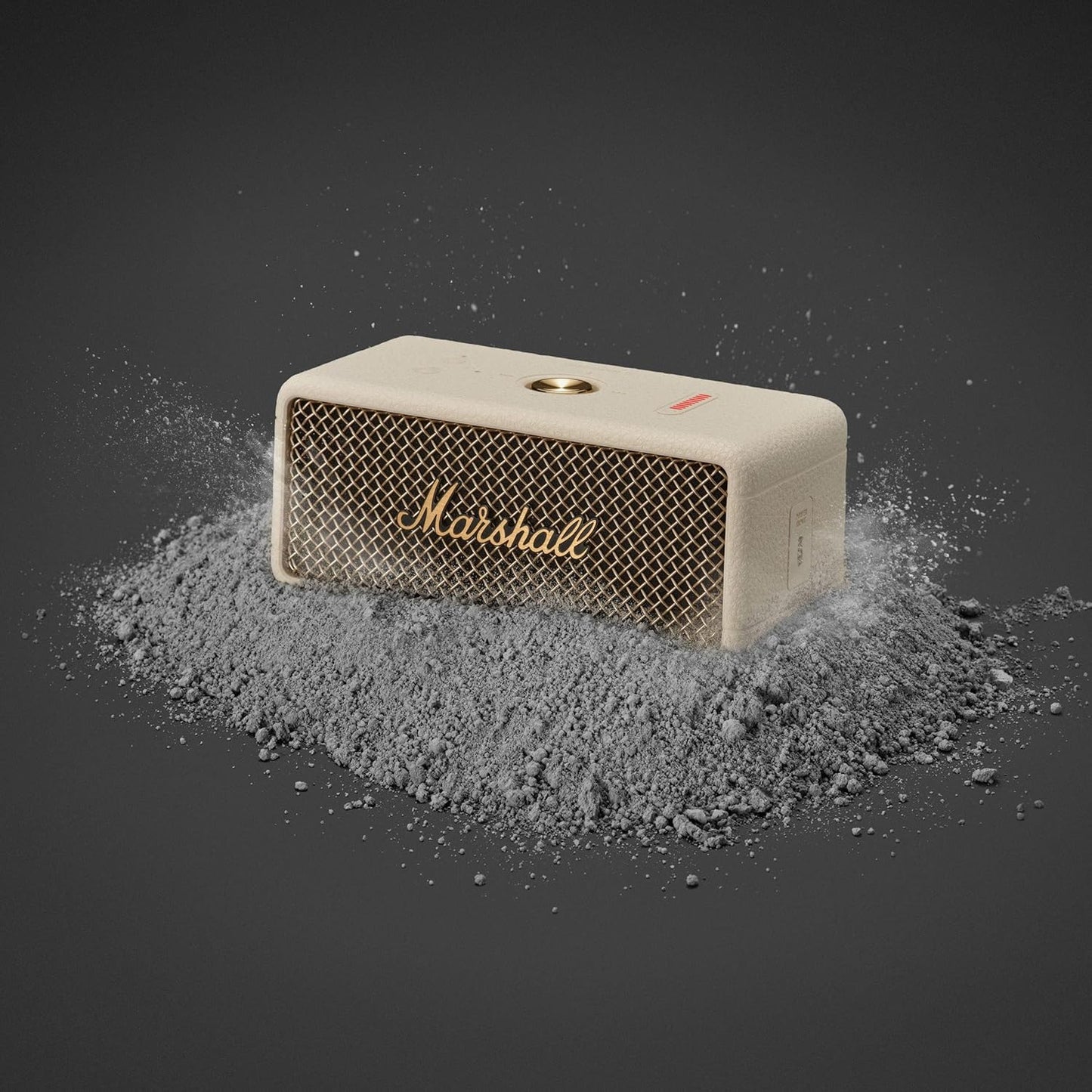 Marshall Emberton III Portable Bluetooth Speaker - Rugged Waterproof IP67 Design | Loud Stereo Sound, Deep Bass with 32+ Hr Playtime | Compact and Wireless for Travel and Outdoors - Cream