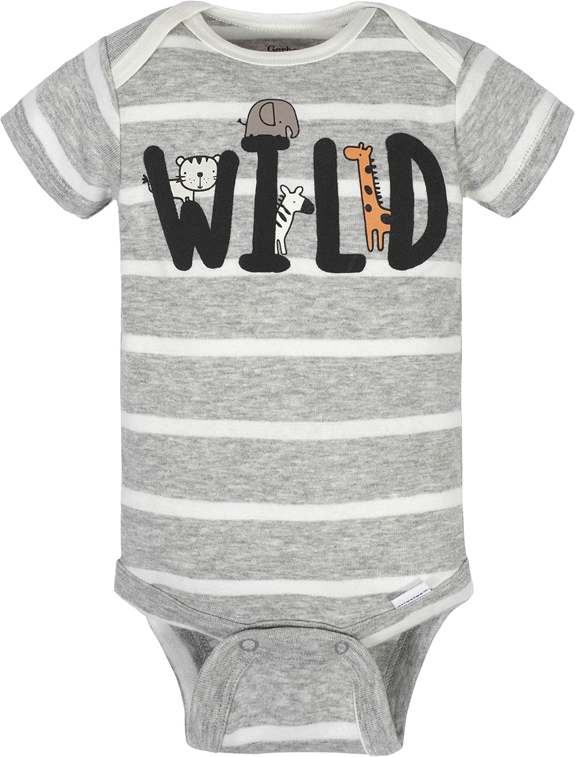 Gerber Baby Boys 8-Pack Short Sleeve Onesies Bodysuits and Toddler T-Shirt Set, Jungle Blue, 3-6 Months US