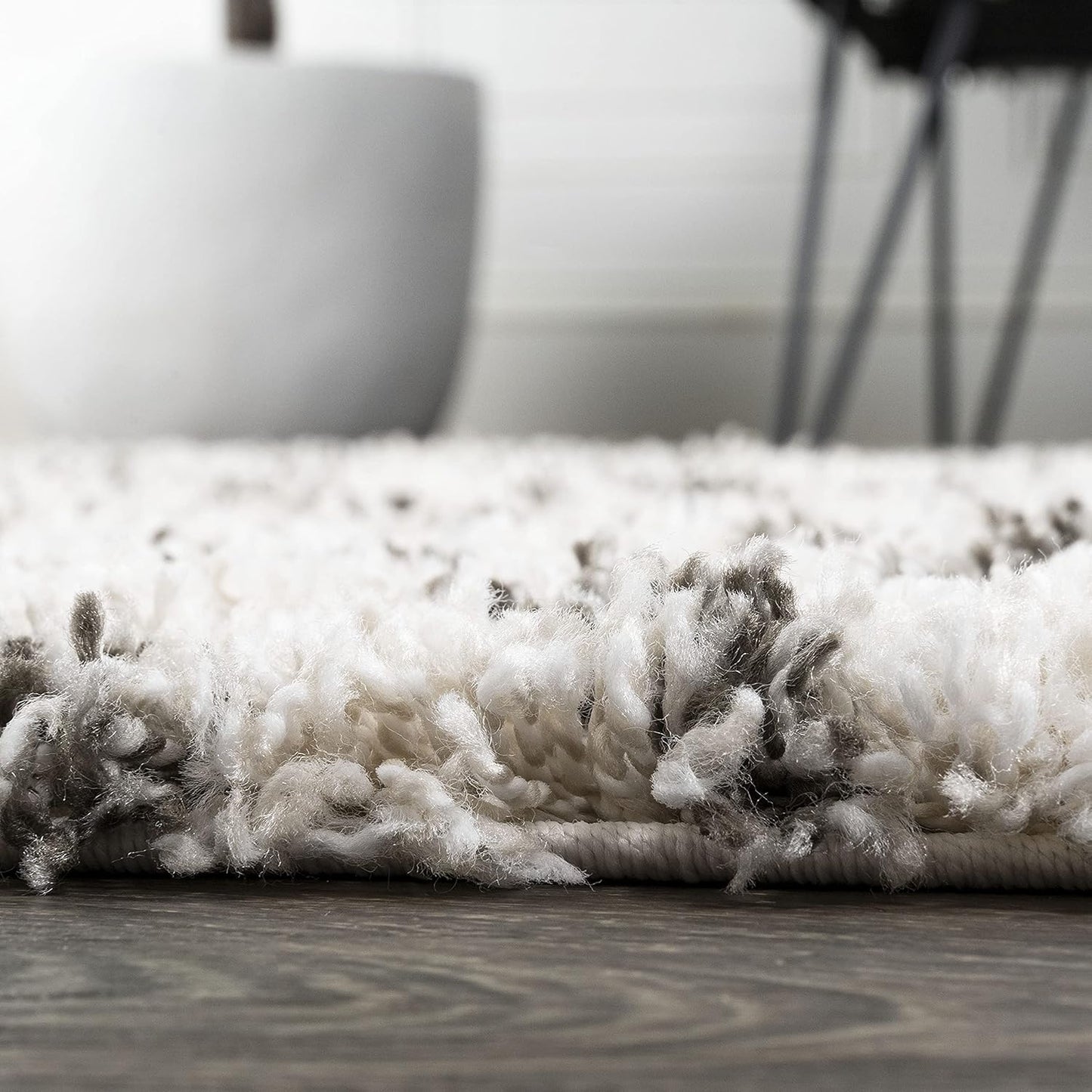 JONATHAN Y Diamond Shag Beige/Dark Gray Indoor Area Rug 4X6 ft, Algaida Moroccan for Living Room, Bedroom, Kitchen, Office, Easy-Cleaning, High Traffic, Pet-Friendly, Non-Shedding SHG104A-4
