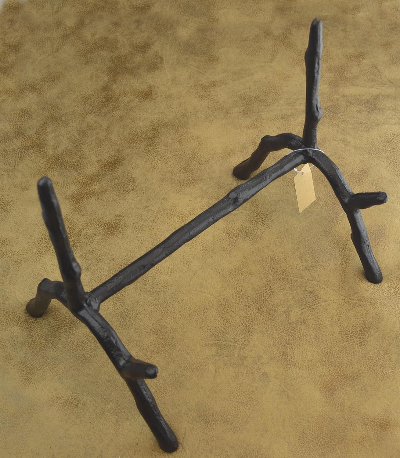 Lulu Decor, Cast Iron Branch Style Book Holder, Easel, Picture Holder, Picture Display, Cook Book Holder, Bible Stand, Antique Black (Branch Easel CI20)