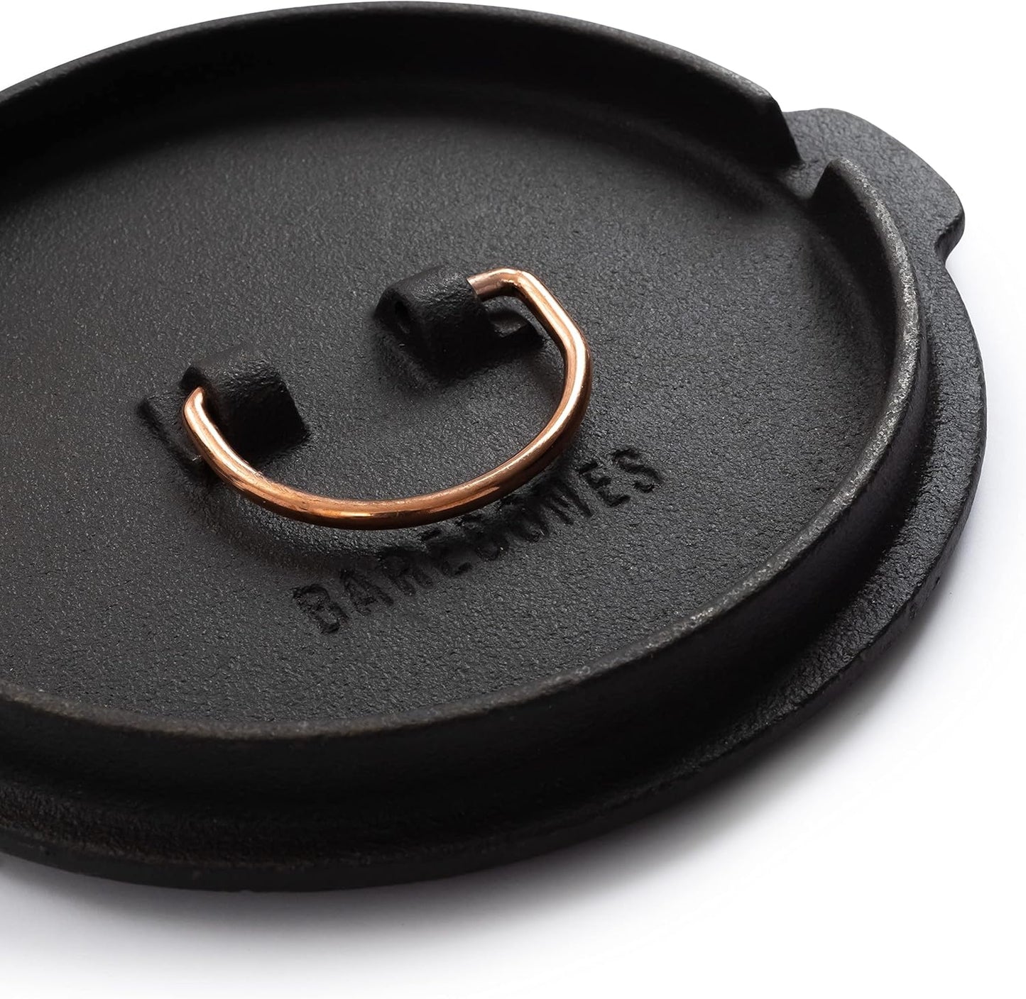 Barebones 6-Inch All-In-One Cast Iron Skillet Set- Skillet with Cast Iron Dutch Oven Style Lid - Camping Cookware Set