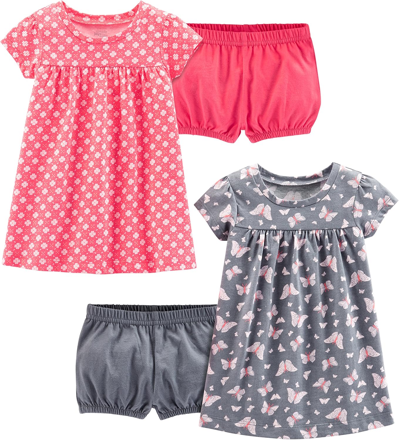 Simple Joys by Carter's baby-girls Short-sleeve and Sleeveless Dress Sets, Pack of 2