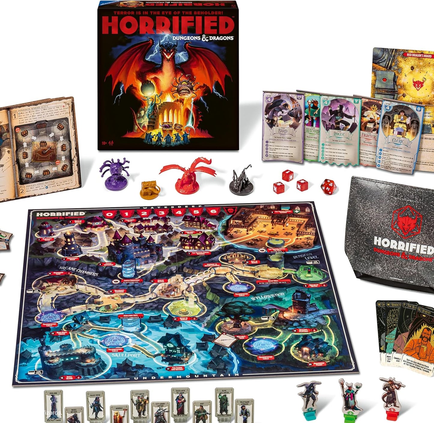 Ravensburger Horrified Games – Dungeons & Dragons – Strategy Board Game – Boost Critical Thinking & Teamwork – Cooperative Gameplay – Unique Monster Challenges – 1 to 5 Players – Adults & Kids 10+